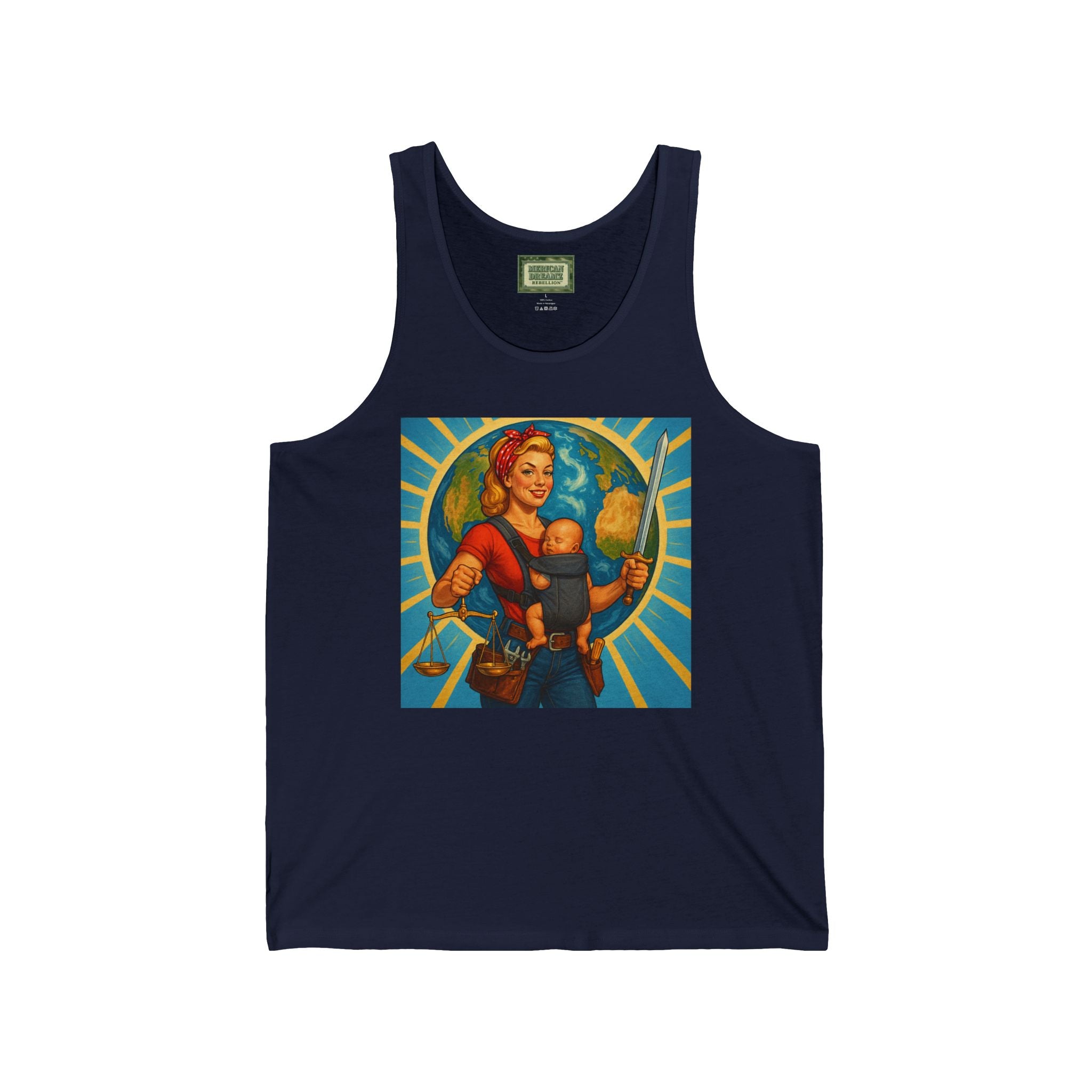 Super Momz Tank Top – Motherhood Superhero Graphic Tank -07