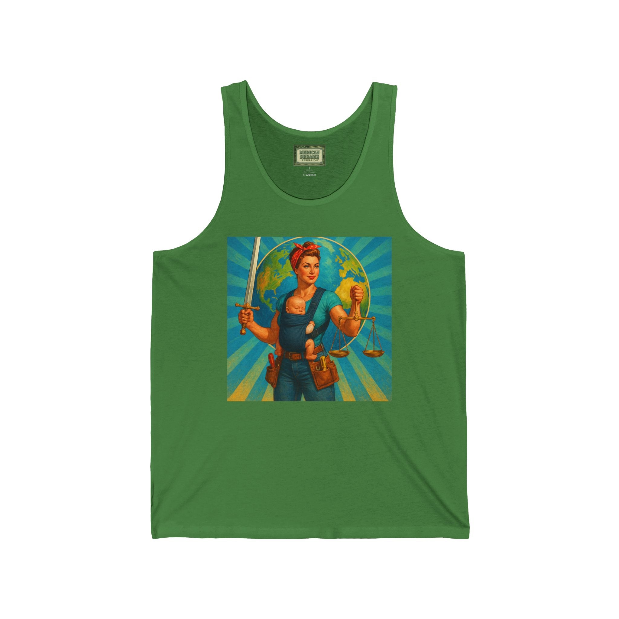Super Momz Tank Top – Motherhood Superhero Graphic Tank -16