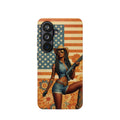 Americana 12GA Pinup Girl - Magnetic Impact‑Resistant Phone Case  iPhone 13-17 / Samsung S26  MagSafe Compatible