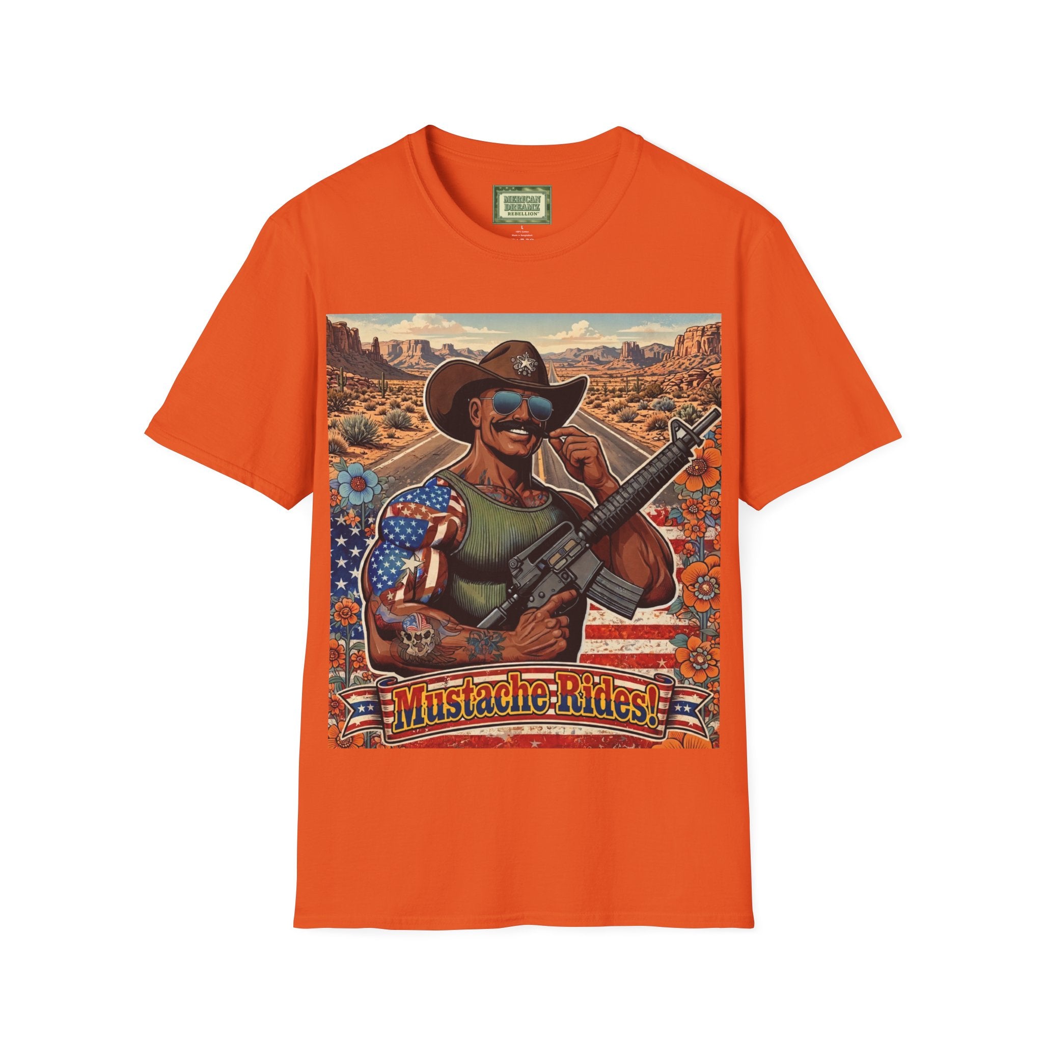 MERICAN UNCLE - Graphic T-Shirt - Mustache Rides - 5