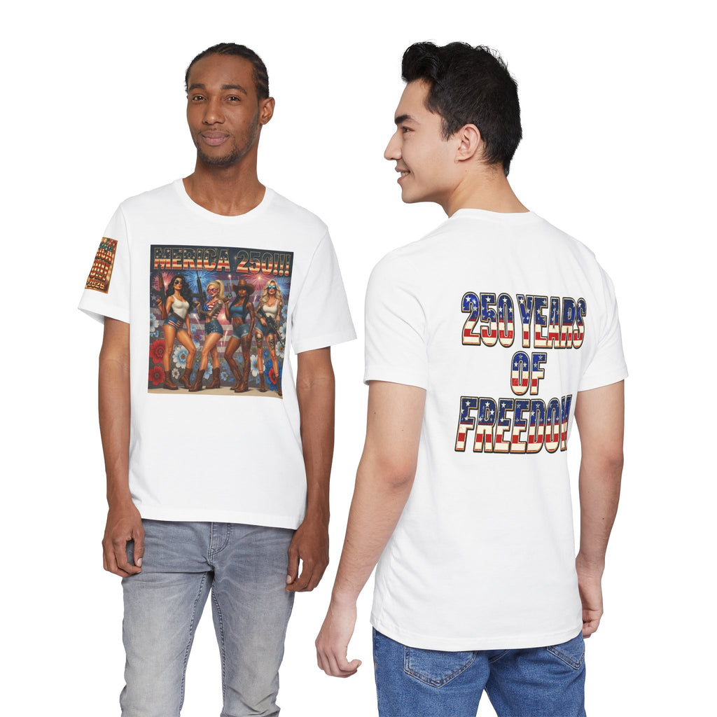 MERICAN DREAMZ REBELLION – MERICA 250!!!  Short Sleeve T‑Shirt – 250 Years of Freedom 1776-2026 Graphic Tee-#3