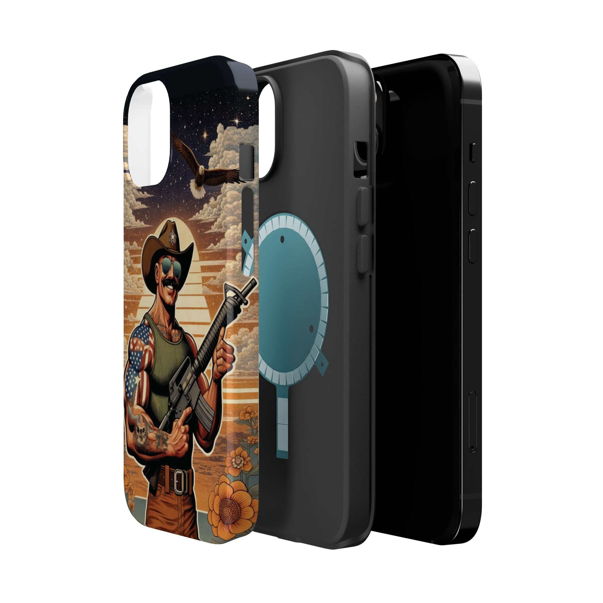 Uncle Dave AR-15 - Magnetic Impact‑Resistant Phone Case  iPhone 13-17 / Samsung S26  MagSafe Compatible