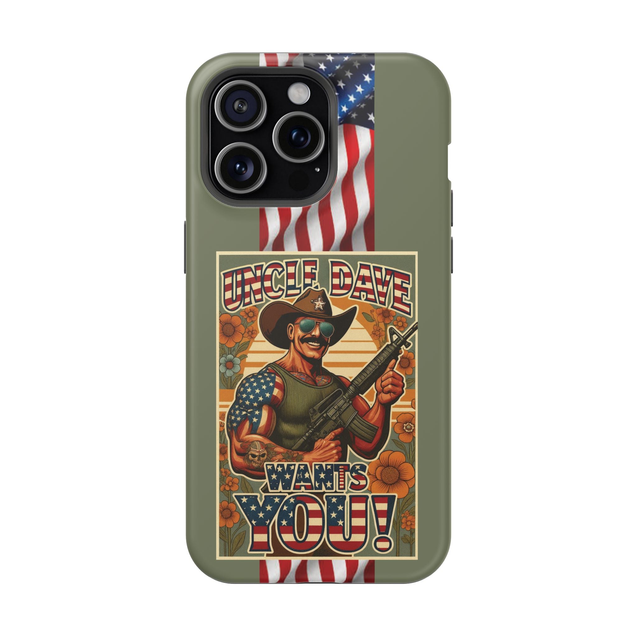 Uncle Dave Wants You! - Magnetic Impact‑Resistant Phone Case  iPhone 13-17 / Samsung S26  MagSafe Compatible