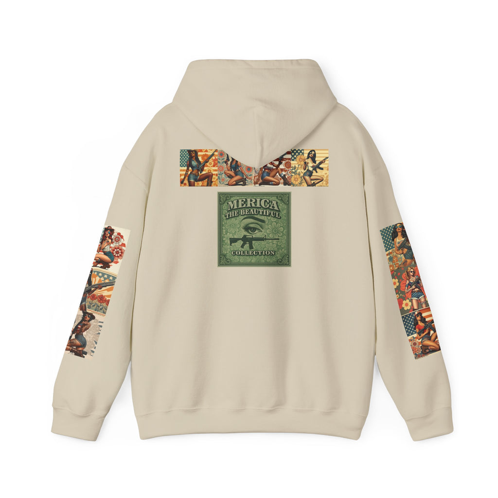 Patriotic 'Uncle Dave Wants You' Hoodie — Gunslinger Girls Rifle Retro Illustration (US Only)
