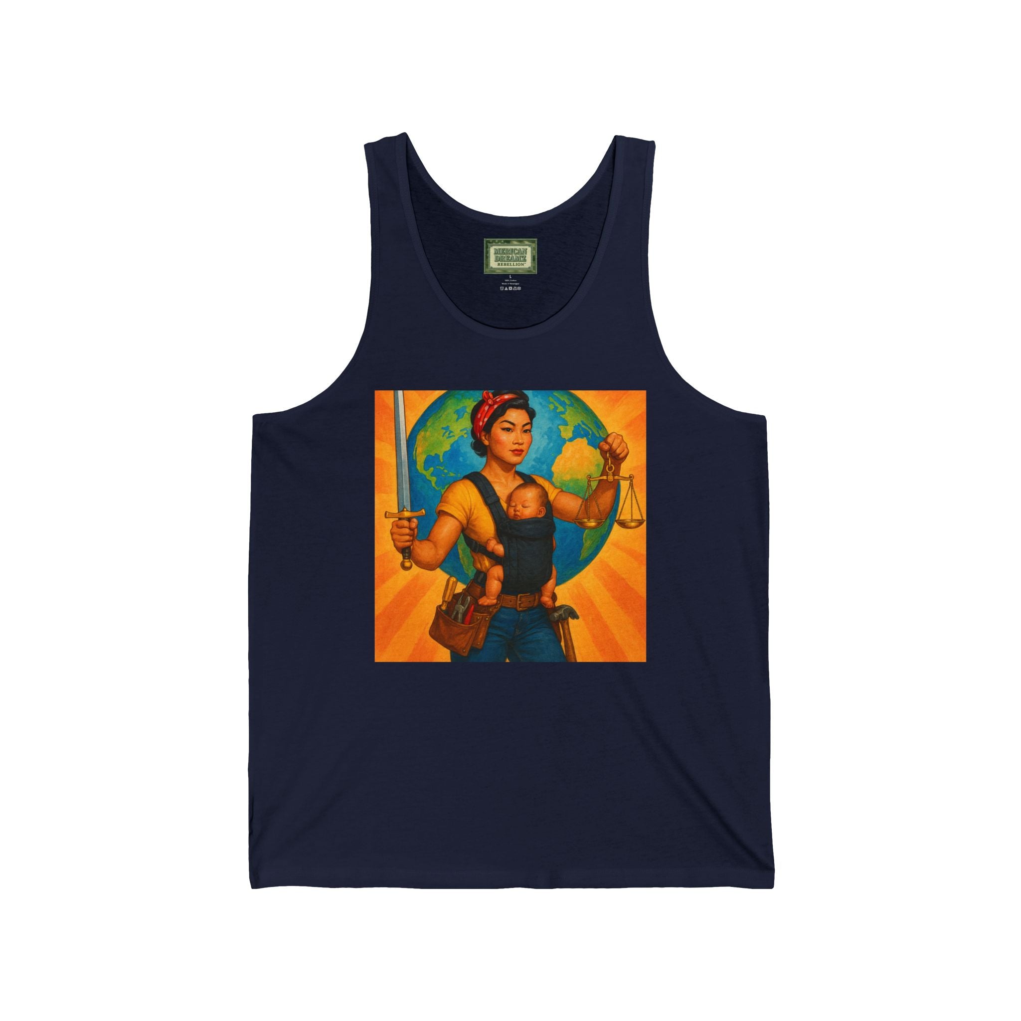 Super Momz Tank Top – Motherhood Superhero Graphic Tank -06