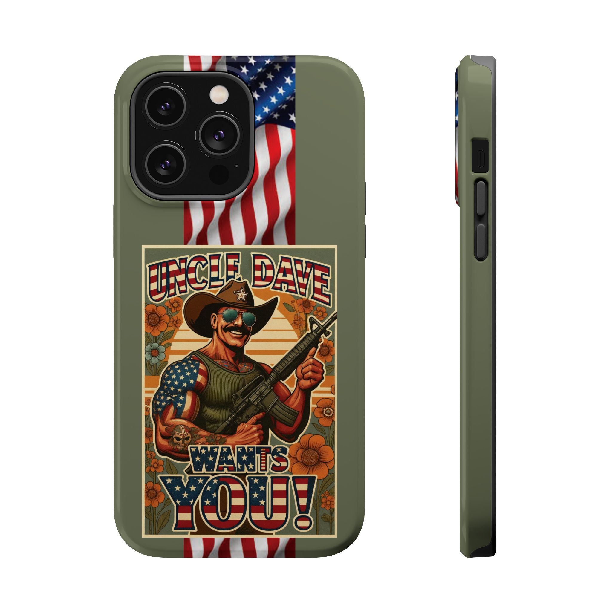 Uncle Dave Wants You! - Magnetic Impact‑Resistant Phone Case  iPhone 13-17 / Samsung S26  MagSafe Compatible