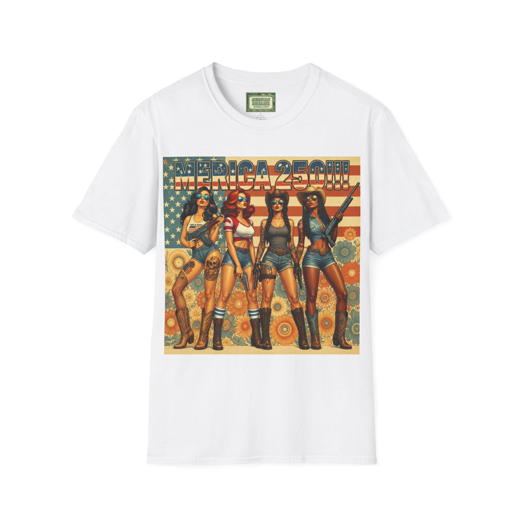 MERICAN DREAMZ REBELLION – MERICA 250!!!  Graphic T‑Shirt – 250 Years of Freedom 1776-2026 Graphic Tee-#2