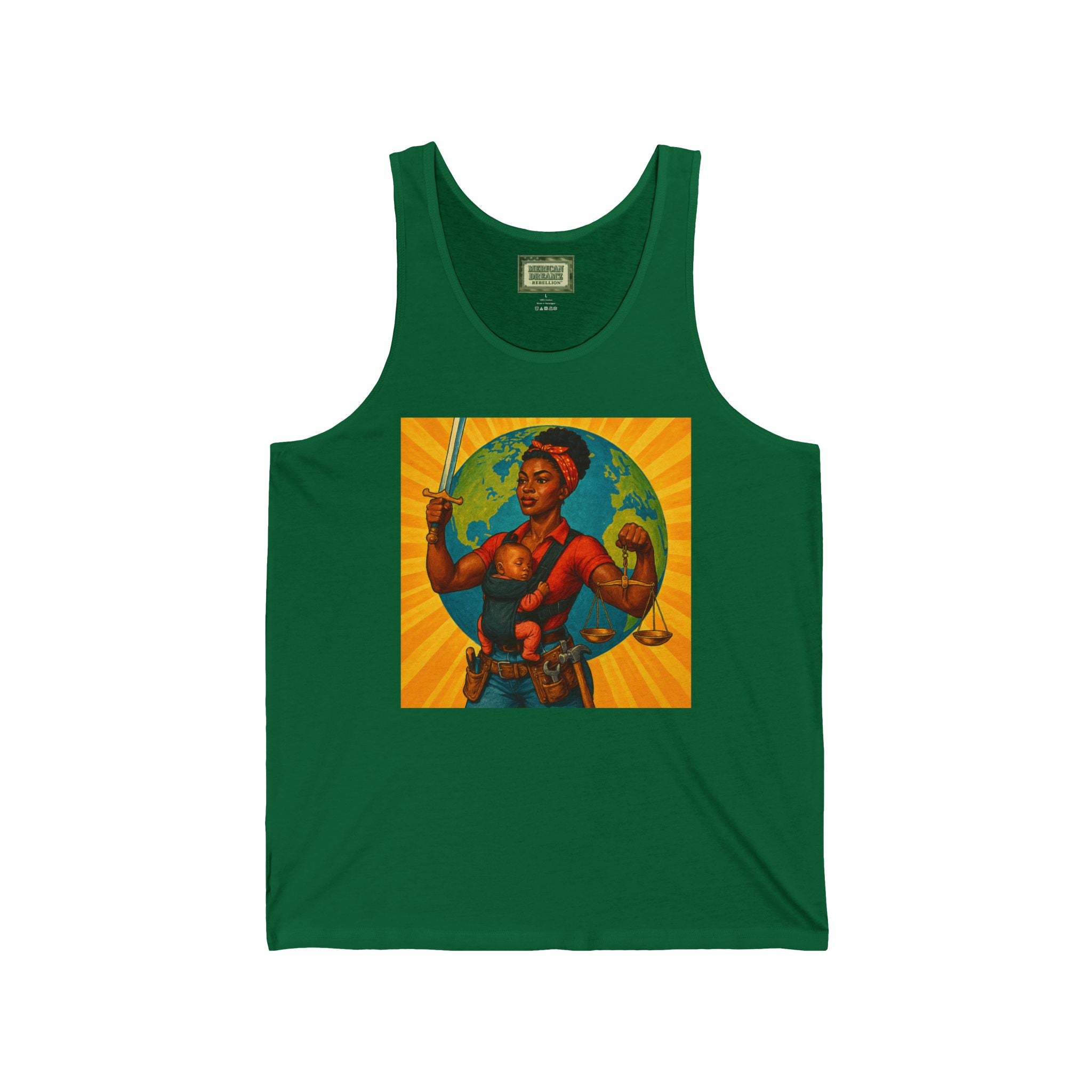 Super Momz Tank Top – Motherhood Superhero Graphic Tank -04