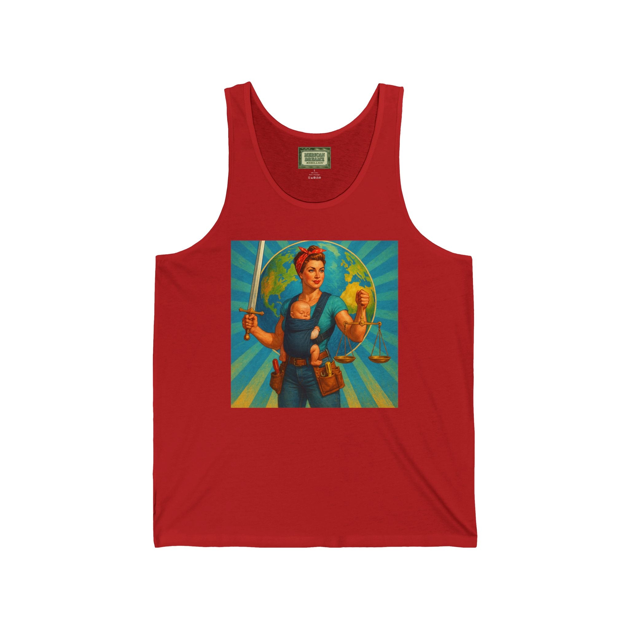 Super Momz Tank Top – Motherhood Superhero Graphic Tank -16