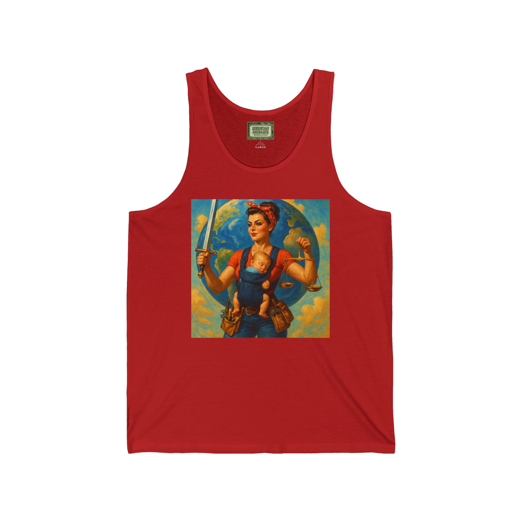 Super Momz Tank Top – Motherhood Superhero Graphic Tank -03