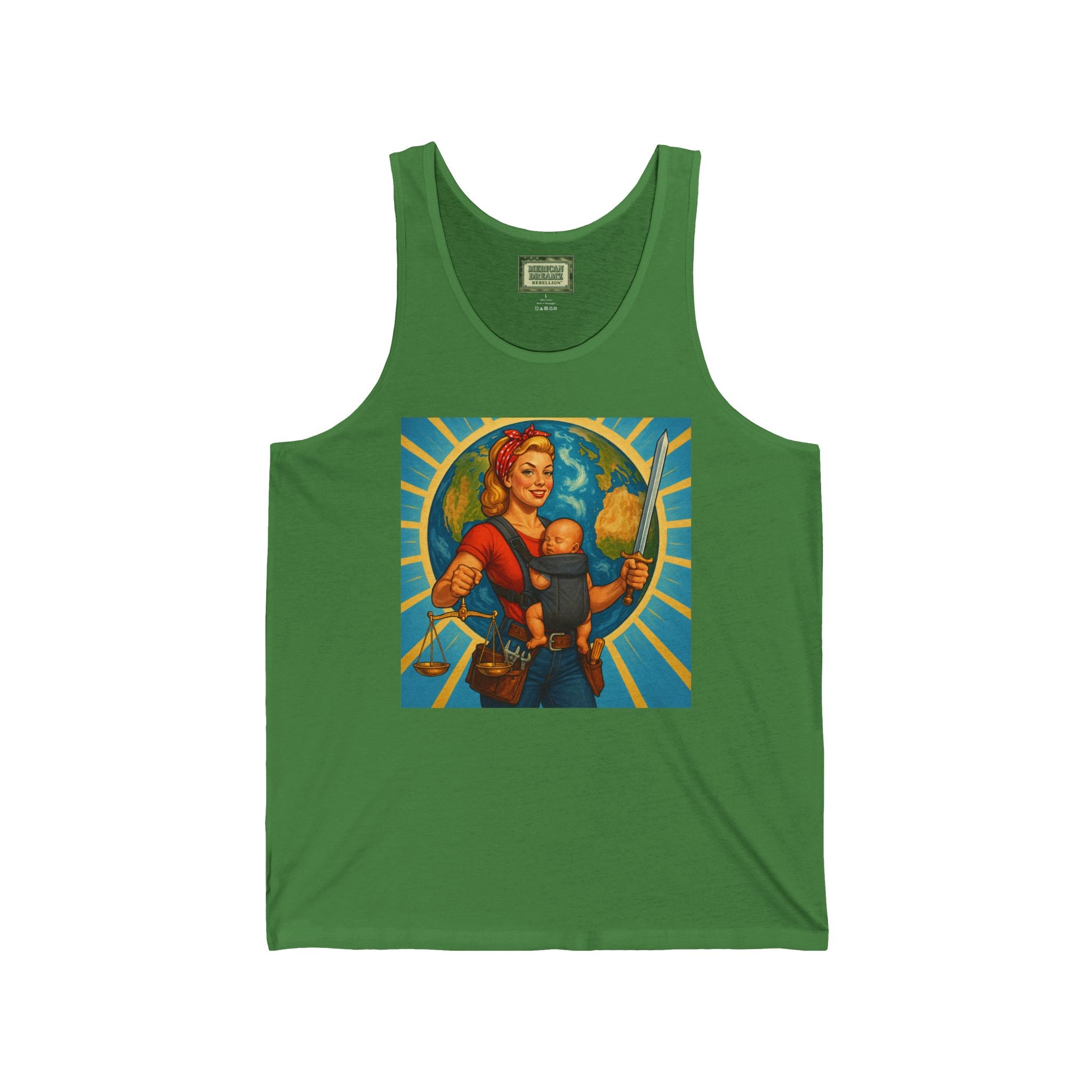 Super Momz Tank Top – Motherhood Superhero Graphic Tank -07