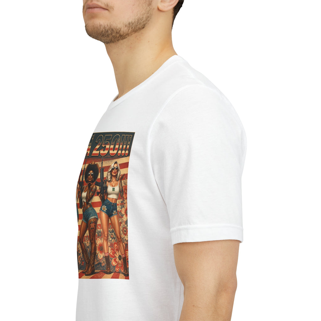 MERICAN DREAMZ REBELLION – MERICA 250!!!  Short Sleeve T‑Shirt – 250 Years of Freedom 1776-2026 Graphic Tee-#1