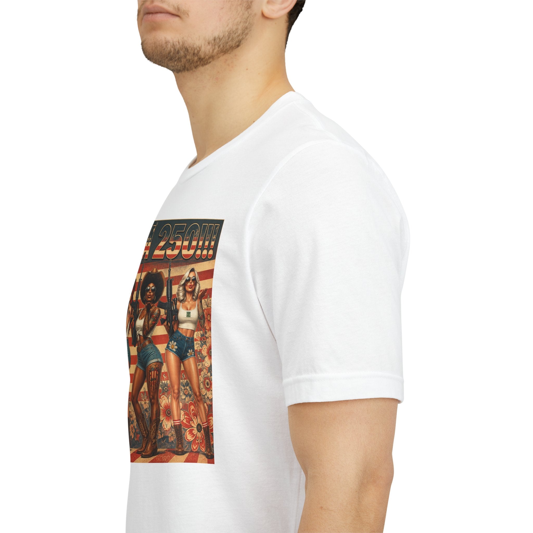 MERICAN DREAMZ REBELLION – MERICA 250!!!  Short Sleeve T‑Shirt – 250 Years of Freedom 1776-2026 Graphic Tee-#1