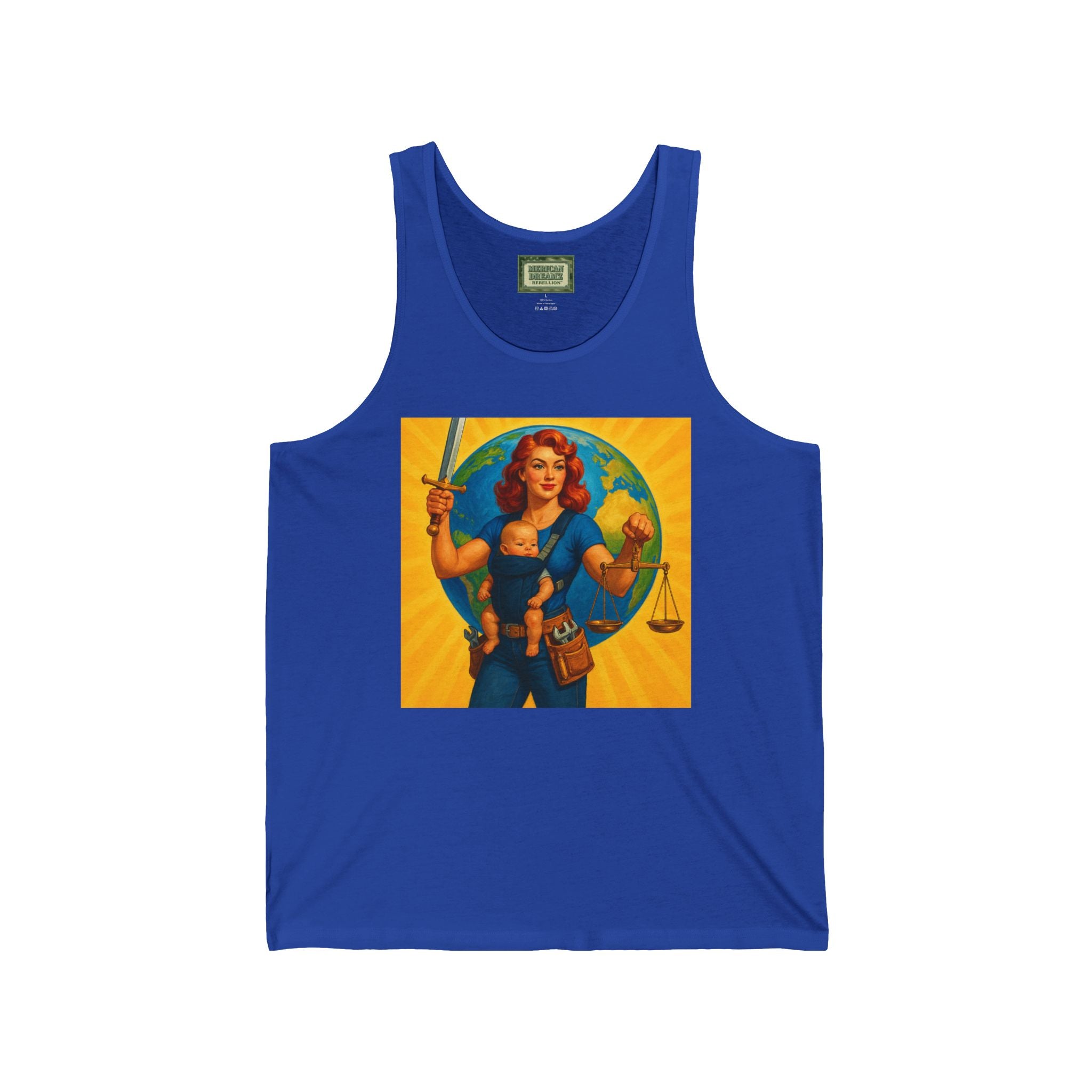 Super Momz Tank Top – Motherhood Superhero Graphic Tank -02