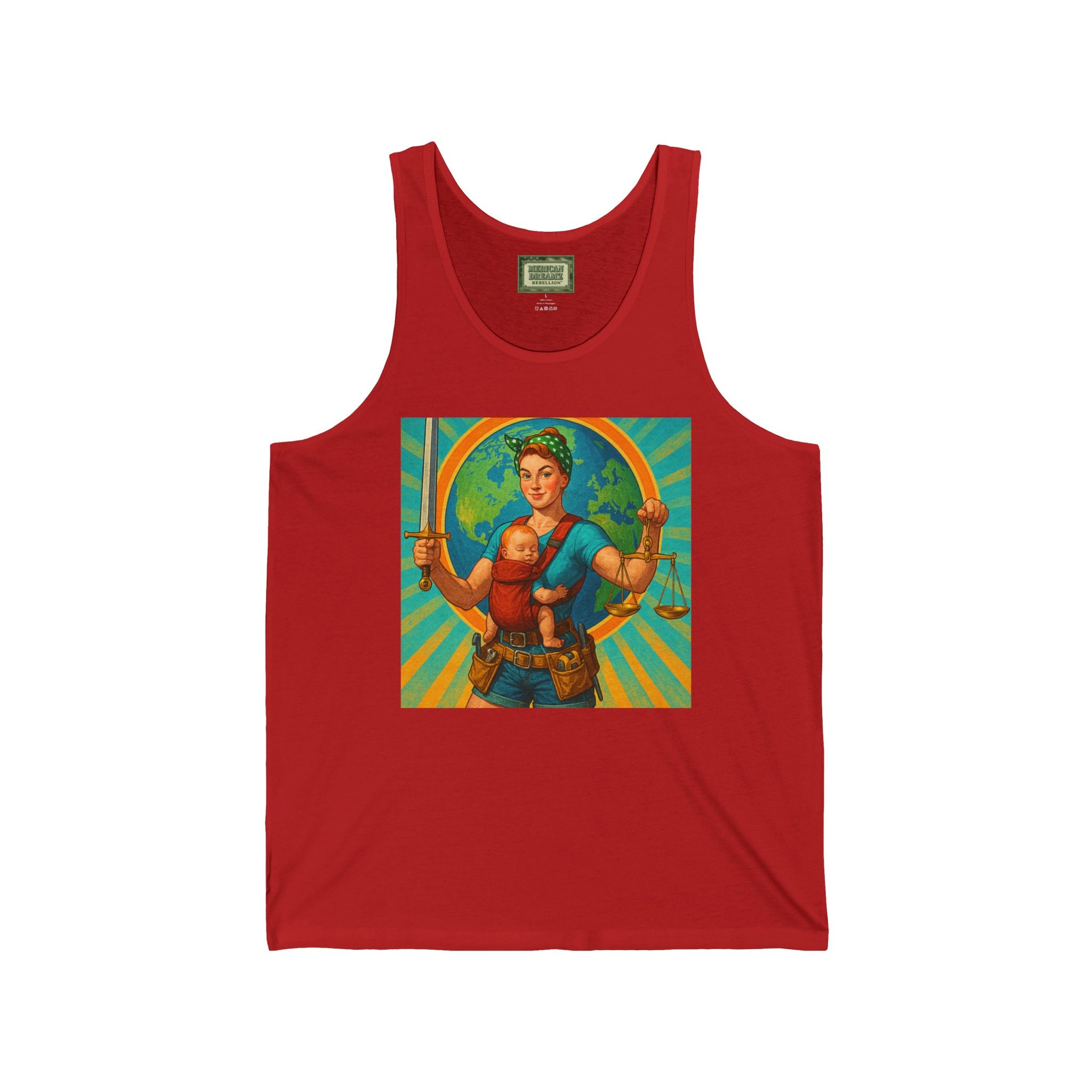 Super Momz Tank Top – Motherhood Superhero Graphic Tank -14