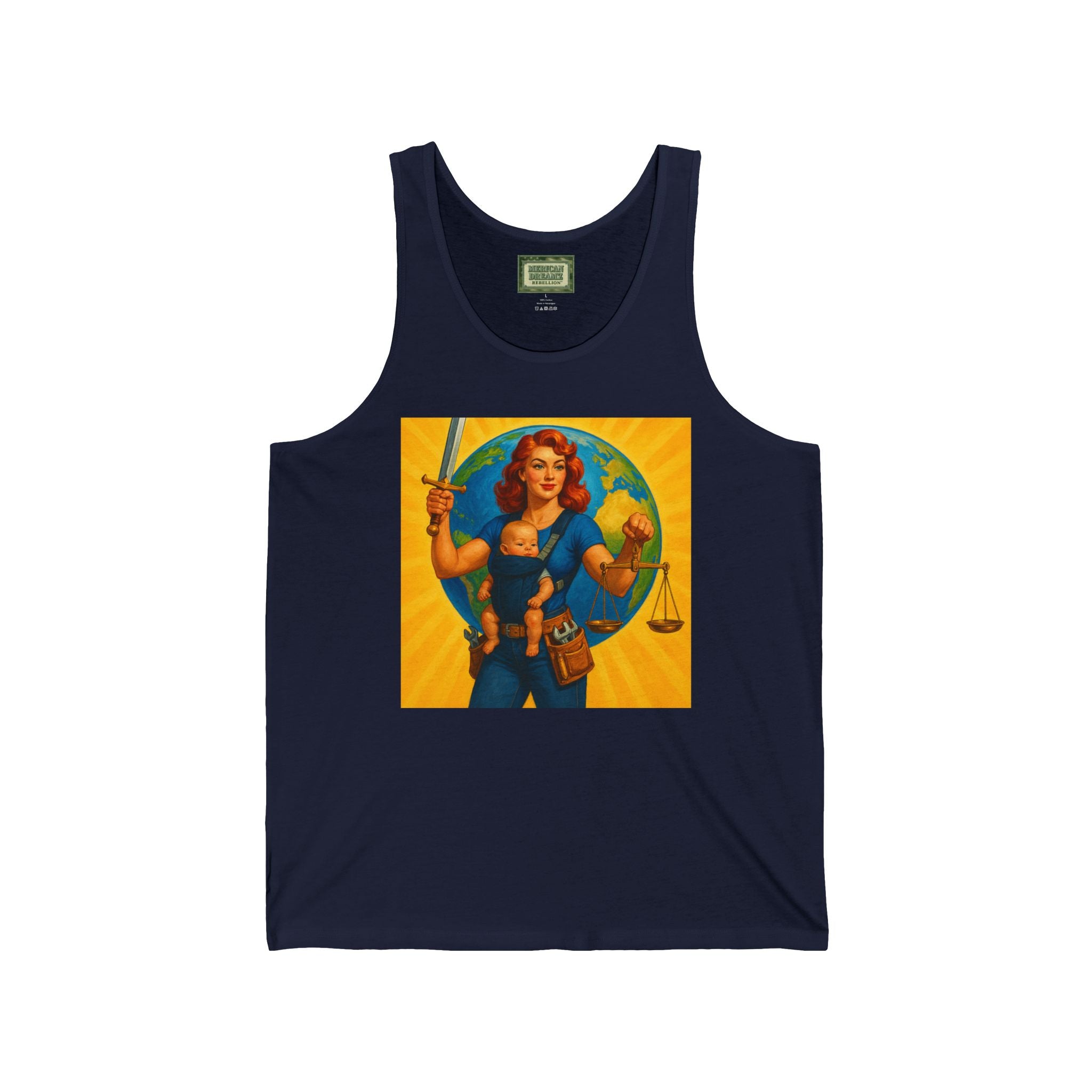 Super Momz Tank Top – Motherhood Superhero Graphic Tank -02
