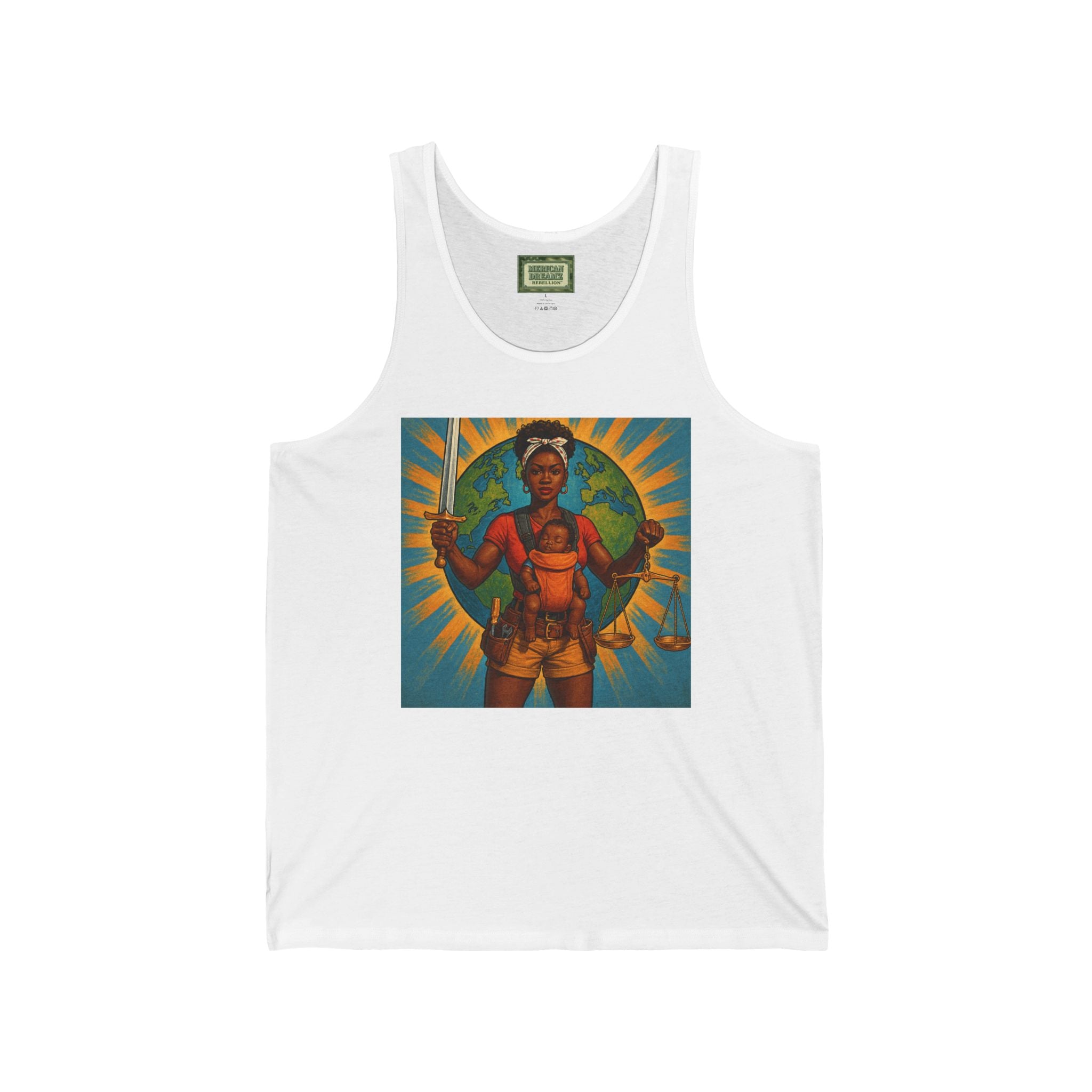 Super Momz Tank Top – Motherhood Superhero Graphic Tank -08