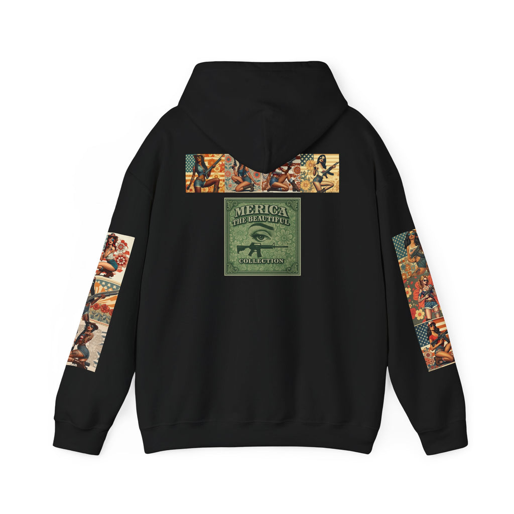 Patriotic 'Uncle Dave Wants You' Hoodie — Gunslinger Girls Rifle Retro Illustration (US Only)