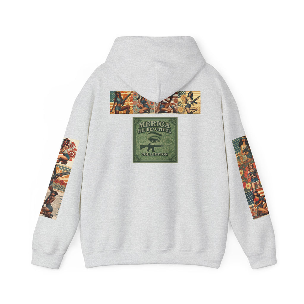 Patriotic 'Uncle Dave Wants You' Hoodie — Gunslinger Girls Rifle Retro Illustration (US Only)