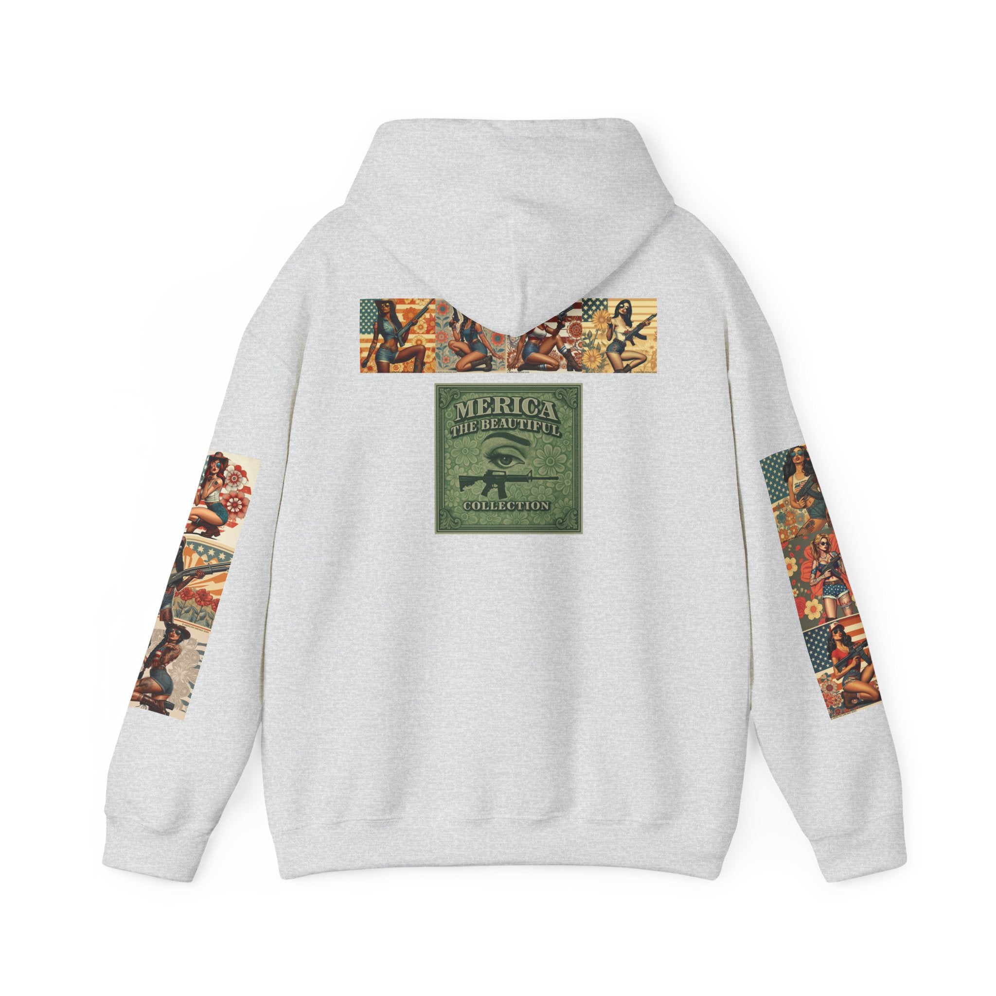 Patriotic 'Uncle Dave Wants You' Hoodie — Gunslinger Girls Rifle Retro Illustration (US Only)
