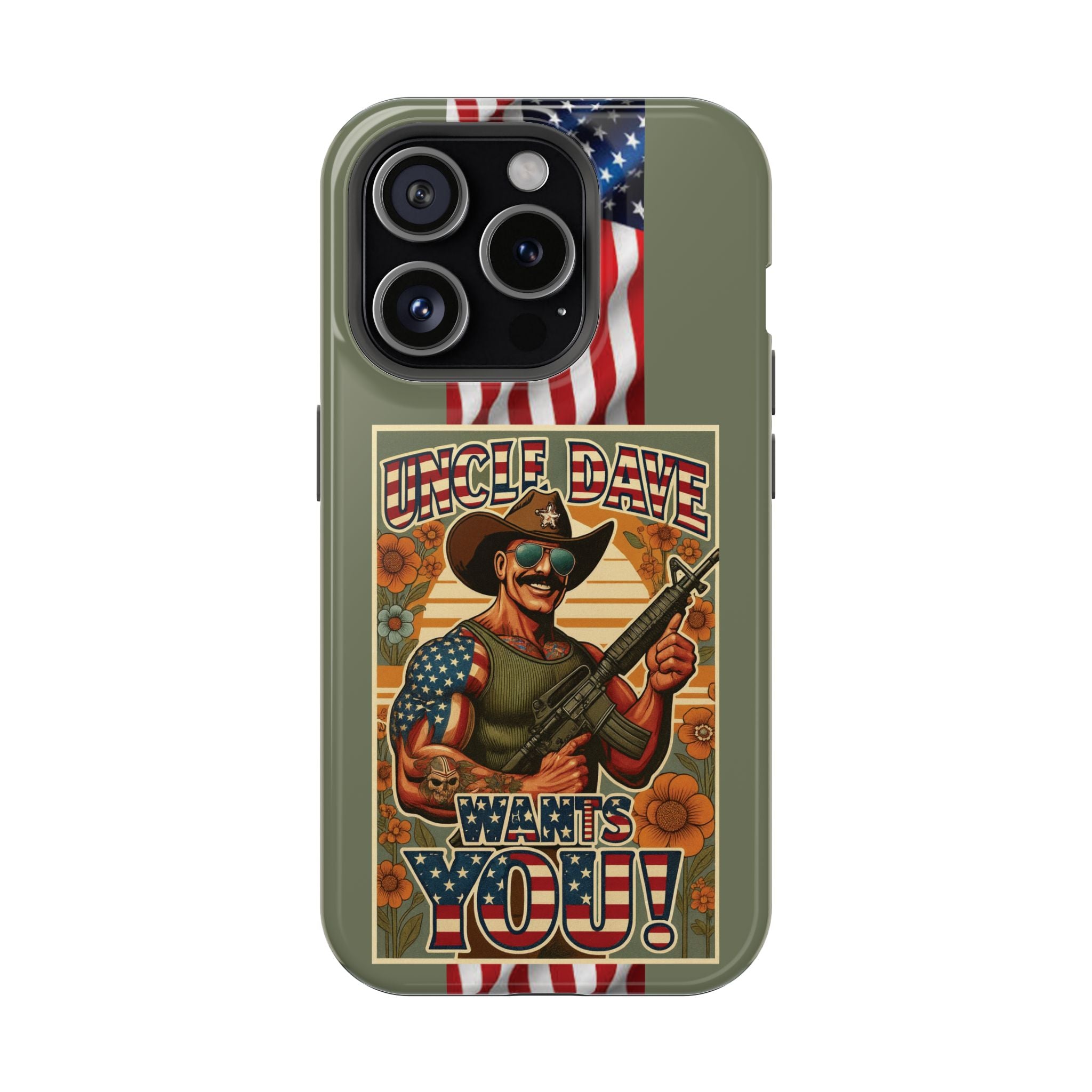 Uncle Dave Wants You! - Magnetic Impact‑Resistant Phone Case  iPhone 13-17 / Samsung S26  MagSafe Compatible