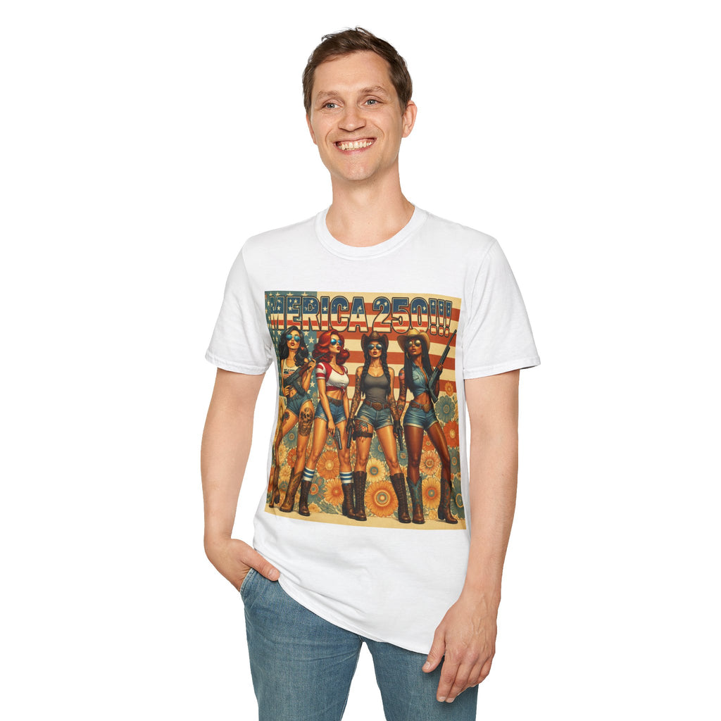 MERICAN DREAMZ REBELLION – MERICA 250!!!  Graphic T‑Shirt – 250 Years of Freedom 1776-2026 Graphic Tee-#2