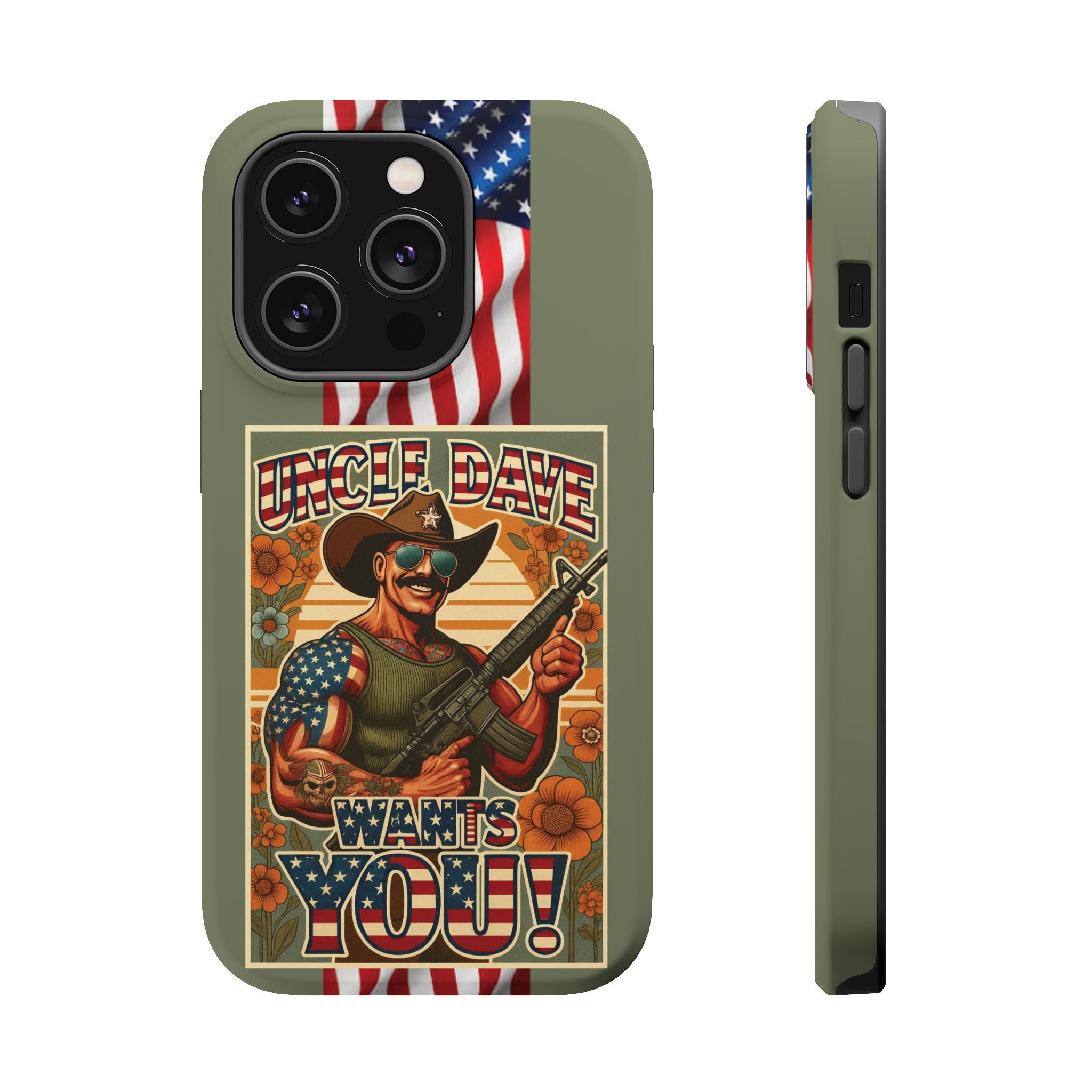 Uncle Dave Wants You! - Magnetic Impact‑Resistant Phone Case  iPhone 13-17 / Samsung S26  MagSafe Compatible