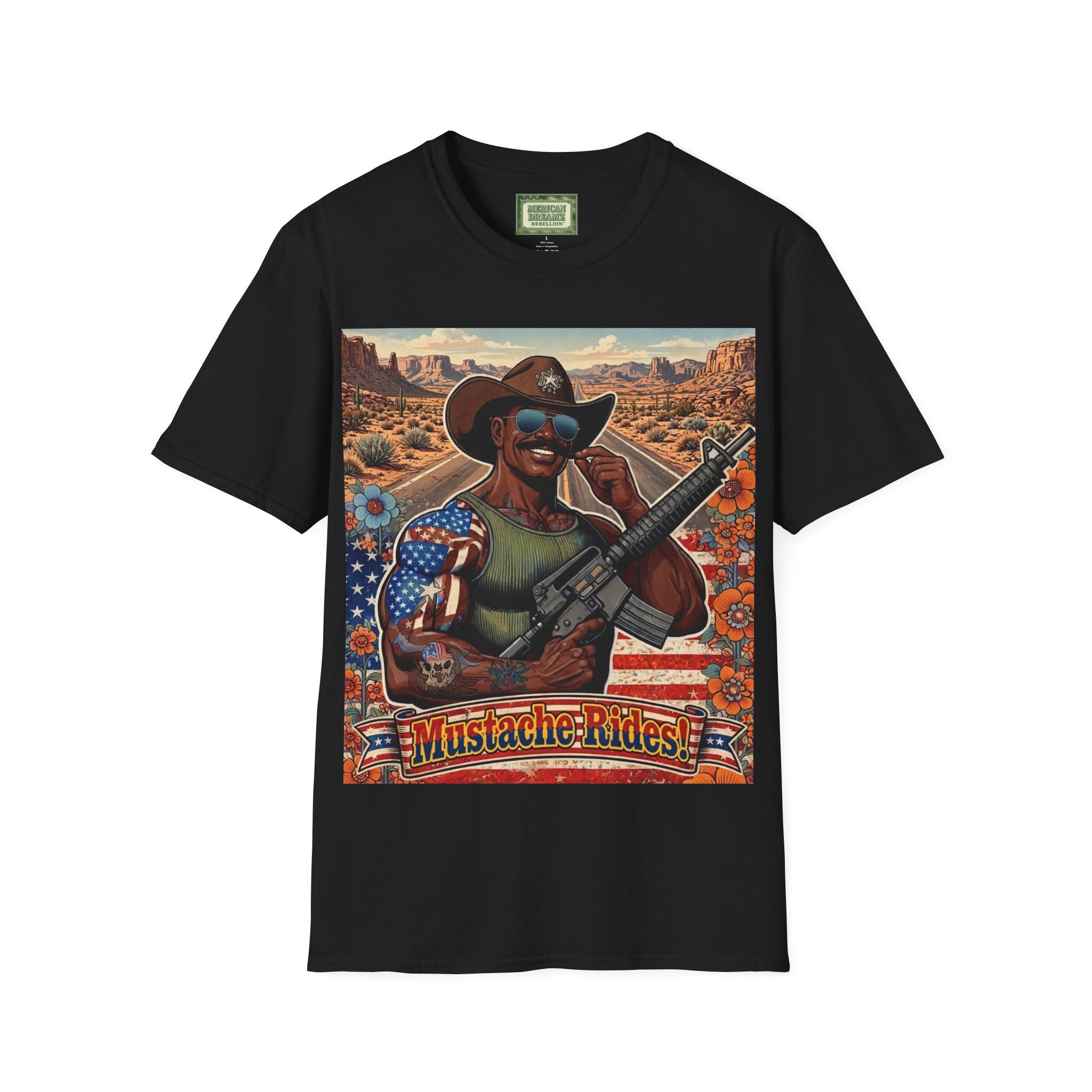 MERICAN UNCLE - Graphic T-Shirt - Mustache Rides - 2