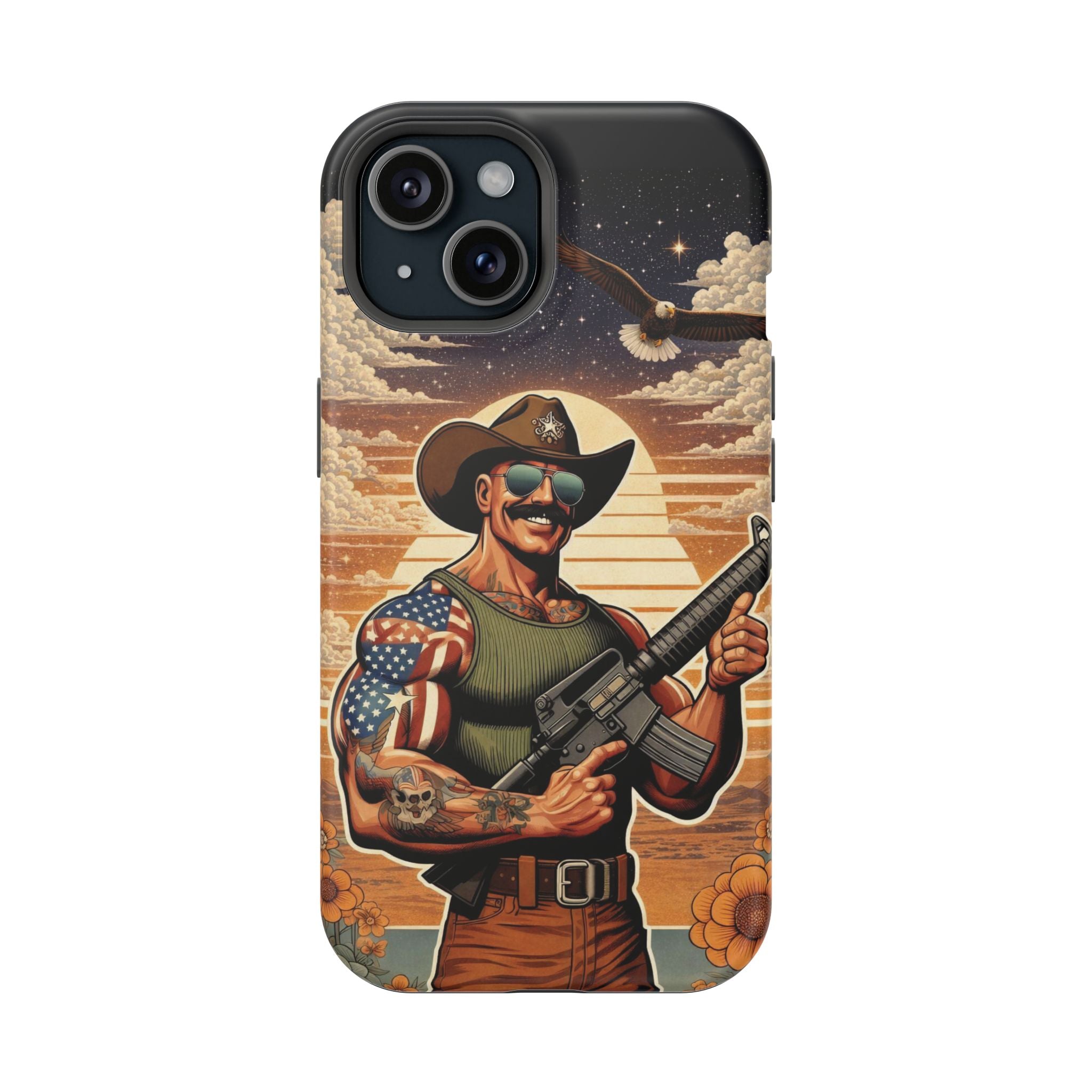 Uncle Dave AR-15 - Magnetic Impact‑Resistant Phone Case  iPhone 13-17 / Samsung S26  MagSafe Compatible